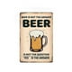 thumbnail image 1 of Letrero metálico para colgar «Beer Is Not The Answer» (La cerveza no es la respuesta) Único para bares, salones, habitaciones y entradas de baños, 1 of 4