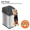 thumbnail image 7 of iTouchless Sensor Trash Can with Locking Lid and Odor Filter Silver Stainless Steel 8 Gallon, 7 of 7