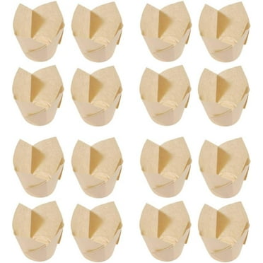 Brown Wrapping Paper Cupcake Liners Muffin Baking Cupcake Liners Tulip Cupcake Wrappers Muffin Liner Non-stick Tulip Wrapper Disposable Underpads