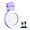 Purple, variant on Pebbuoy LED Selfie Ring Light 180-Degree Rotatable Design Super Bright 3 Modes Rechargeable Phone Magnetic Selfie Light Makeup Fill Light with Mirror