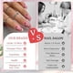 thumbnail image 4 of 24 Pieces Medium Square Fake Nails, French Press on Nails Acrylic Capsule Nails with Red Love Heart Design, Natural Artificial Ballerina Glue-on Nails, 4 of 4