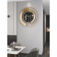 thumbnail image 3 of Creative Antique Brass & White Metal Extra Large Silent Wall Clock, Suitable For Living Room, Kitchen, Bedroom, Office, Shop, And Other Wall Decoratio, 3 of 4