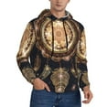 thumbnail image 2 of Salouo Dreamcatcher With Mandala Pattern Men's Fall Hoodie Sweatshirt,Sport Hoodie with Pockets for Men Pullover Casual Hooded Sweatshirt-3X-Large, 2 of 7