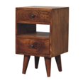 thumbnail image 3 of Artisan Furniture Solid Wood Mini Classic Multi Chestnut Nightstand, 3 of 10