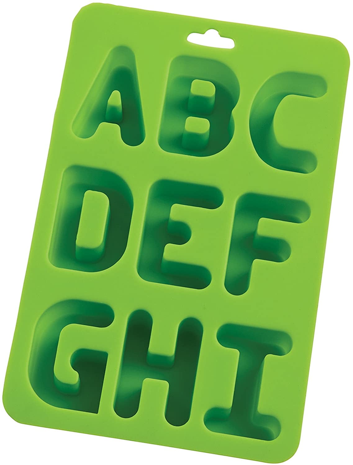 HIC Harold Import Co. Eat Your Words Ice Cube Tray Baking Mold 43819, Non-Stick Silicone, FDA Approved, Makes 26 Letters, Set of 3