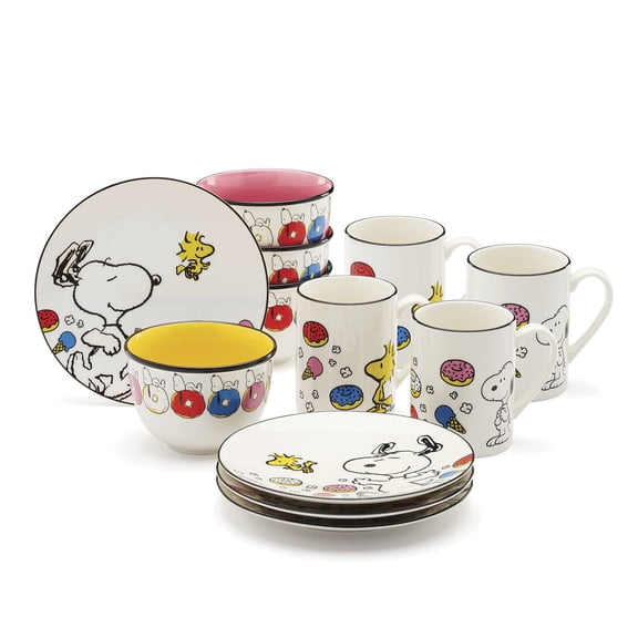 Lenox 897573 Chef Snoopy 12 Piece Dessert Set