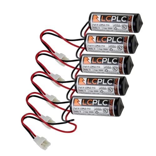 LCPLC-713 Replacement Battery - Compatible Replacement Battery Cells for Toto CR8-LHC, 37858, TH559EDV410R - 2400mAh Non-Rechargeable 3V Lithium Battery for Auto Toilets, Water & Electricity Meters