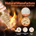 thumbnail image 3 of 72PCS Fire Starters for Campfires Grill BBQ Camping Fireplace Pit, Quick Light Wood Charcoal Starter, Waterproof-Natural fire Starter, 3 of 4