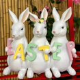 thumbnail image 4 of Easter Bunny Sculpture Photo Props Crafts for Yard Easter Theme Party Decor C, 4 of 8