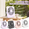 thumbnail image 2 of Portable Rechargeable Small Desk Fan | Quiet Usb Fan for Office Personal Use | Travel Foldable Black Mini Fan, 2 of 5