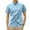 Light Blue, variant on LIUJUNSHOP Men's Business Casual Button Down Shirt Short Sleeve Solid Smooth Comfortable Tops Light Gray XXXL