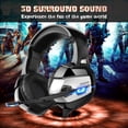 thumbnail image 3 of K5 Auriculares para juegos con micrófono PC Gamer Auriculares estéreo de 3,5 mm con cancelación Irfora Auriculares, 3 of 7