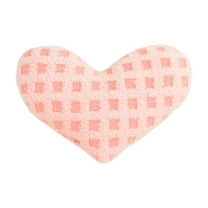 chaungfeng Heart Pillow, Soft Plush Heart Shaped Pillow for Couch & Bed Home Decorative Throw Pillows for Bedroom Living Room Valentine's Day Gifts (Pink, S-7.8" x 11.8")