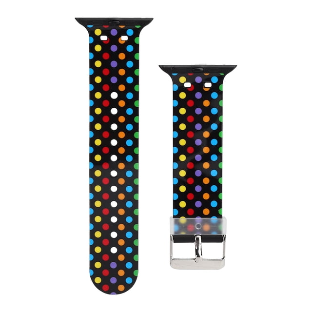 Reemplazo de correa de reloj con patrón de puntos coloridos de 42/44 mm para IOS Watch 1/2/3/4/5/6/SE42/44 mm