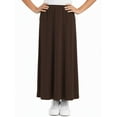 thumbnail image 5 of Girl's Stretch Knit Fit and Flare A-Line Maxi Skirt, 5 of 7