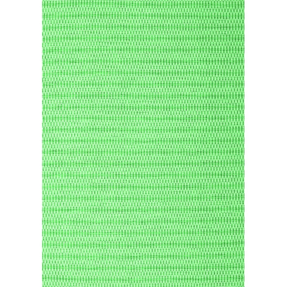 Ahgly Company Indoor Rectangle Solid Green Modern Area Rugs, 3' x 5'