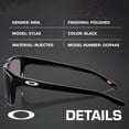 thumbnail image 2 of Oakley OO9448 Sylas Rectangle Shaped Non-Polarized Sunglasses for Men - Includes Official Eyewear Kit - Polished Black Frame with Prizm Gray Lens, 2 of 7
