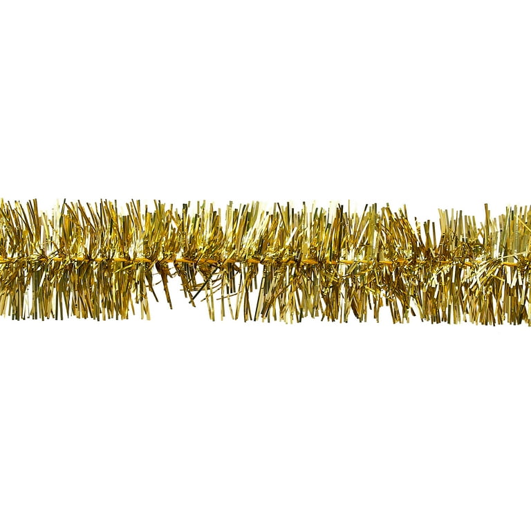 Tinsel Christmas Garland, Champagne Gold, 12', by Holiday Time