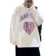 thumbnail image 4 of Camisa de manga larga para hombre, cuello redondo, elegante estampado de esqueleto rosa, cómoda camisa holgada de manga larga para otoño, 4 of 8