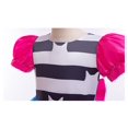 thumbnail image 5 of Vestido de niña de 4 a 10 años, vestido de princesa con manga de burbuja a rayas y lazo a la moda, disfraz de juego de rol de muñeca Gabby de Halloween, 5 of 5