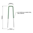 thumbnail image 4 of SPRING PARK Weed Fabric Galvanised Garden Turf Securing Pegs U Pins Artificial Grass, 4 of 6