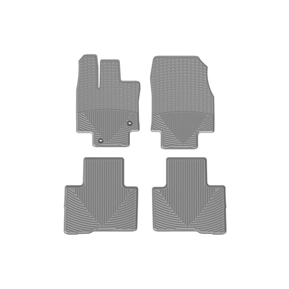 WeatherTech All-Weather Floor Mats compatible with Toyota Highlander, Highlander Hybrid - 1st & 2nd Row, Grey