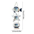 thumbnail image 3 of Picture Frame,Display Photo Picture Frame, Mediterranean Style Retro Trigeminy Small Fish Photo Frame Starfishes Wall Hanging Photo Frame Set Children's Room Decorations Photos Hanging Wall, 3 of 6