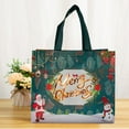 thumbnail image 7 of Christmas Gift Bag Santa Snowman Design Large Capacity Dual Handle Non-woven Fabric Candy Gift Packaging Bag, 7 of 7