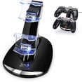 thumbnail image 1 of Cargador De Controlador Ps4, Playstation 4 / Ps4 / Ps4 Pro / Ps4 Cargador De Controlador Delgado Soporte De Estación De Acoplamiento De Carga. Estación De Carga Rápida Usb Dual Y L, 1 of 4