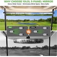 thumbnail image 5 of 10L0L Golf Cart 5 Panel Mirror, Panoramic Rear View Mirror for Golf Cart EZGO Club Car Yamaha Car SUV Van Truck, 5 of 8