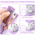 thumbnail image 3 of Kit de accesorios de escritorio Kogcmetl Purple con grapadora, perforadora, etc., 3 of 7