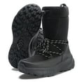 thumbnail image 2 of Black Snow Boots for Women Waterproof Outdoor Hiking Shoes Winter Warm Mid Calf Boots, 2 of 6