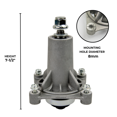 thumbnail image 4 of Jeremywell Spindle Assembly Replaces 587253301 Husqvarna Mandrel Craftsman 46"48"54" (2PCs), 4 of 6
