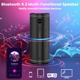 thumbnail image 3 of Bluetooth Speaker Portable, Waterproof Speaker IPX6, Wireless Speaker with Colorful Lights, Bluetooth 5.3, Mircrophone, TWS Pairing, 3 of 8