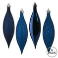thumbnail image 4 of Vickerman 5.5" Midnight Blue Finial Drop Christmas Ornament, Assorted 4 Finish, 8 per Pack, 4 of 4