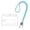 Light Blue, variant on Retractable ID Badge Holder with Bling Neck Strap Lanyard,Breakaway Lanyard Neck Strap Keychain ID Holder,Bling Badge Reel with Transparent Card Holder for Office Worker Doctor (Light Blue)