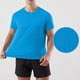 thumbnail image 1 of pstuiky Camisas de manga corta para hombre, Camisa informal de malla con agujeros, ventilación, cremallera y solapa de manga corta para hombre, color liso ropa de hombre s, 1 of 9