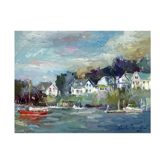 Trademark Fine Art Richard Wallich Dock Canvas Wall Art - 35x47