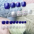 thumbnail image 4 of Glitter Press On Toenails, Acrylic Toe Nails With Luxury Design, Durable False Nails With Rhinestones, Easy To Apply Toe Nail Art For Daily Wear And Special Occasions, 24 Pieces, 4 of 4