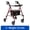 Red, variant on Medline Rolling Walker, Rollator with Seat and 6-In Wheels, Lightweight, Black, 250-lb Capacity, Aluminum