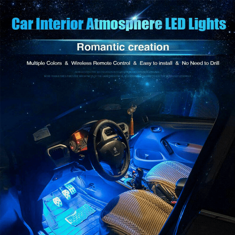 Luces LED Para Autos Carro Coche Interior De Colores Decorativas accesorios  