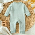 thumbnail image 4 of PEASKJP Rompers Baby Baby Boy Rompers Cotton Clothes Rompers for Newborn Infant and Baby Boy Light Green,0-3 Months, 4 of 7