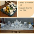 thumbnail image 6 of BTaT- Blue Dream Tea Set, Tea cups (8oz), Tea Pot (48oz), Creamer and Sugar Set, Gift box, 6 of 9