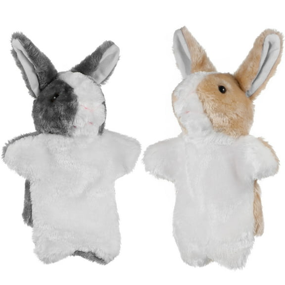 Hytrove 2Pcs Hand Puppet Bunny for Interactive Play and Bonding