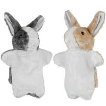 Hytrove 2Pcs Hand Puppet Bunny for Interactive Play and Bonding