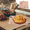 thumbnail image 5 of Greaseproof Paper under $5! kkbbma Greaseproof Burger Wrapping Paper, Oil Absorbent Tray Liners, 50 Count Brown Parchment Sheets, Food Service Paper, French Fry Packaging, Bakery Tray Paper, 5 of 6