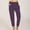 Purple, variant on Wensltd Women Wide Leg Pants High Wasit Casual Pants Drawstring