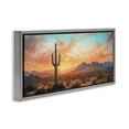 thumbnail image 3 of Stupell Industries Western Sunset Canyon Gray Framed Floater Canvas Wall Art design by Petal Prints Design, 11 x 25, 3 of 9