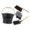 thumbnail image 4 of veasfak Fireplace Ash Cleaning Tool Set Heat Resistant Bucket Spade Brush Gloves Set, 4 of 9