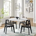 thumbnail image 7 of Maklaine Contemporary 47" Round Artificial Marble Dining Table in White, 7 of 7